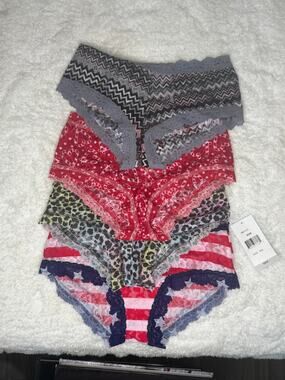 NWT Hanky Panky Boyshort Panties XS Lace Mesh Mixed Lot of 4